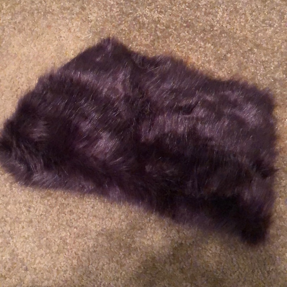 Faux fur infinity scarf